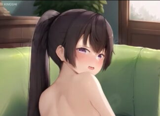 Hentai Roshidere – Yuki Suou de dos, par Kimoshi Hentai Roshidere