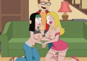 American Dad Hentai (FR) Francine Hayley et Steve