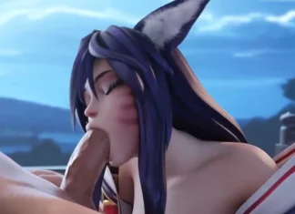 Ahri absorbe de l’essence d’humain Hentai Lol Ahri absorbe de l'essence d'humain