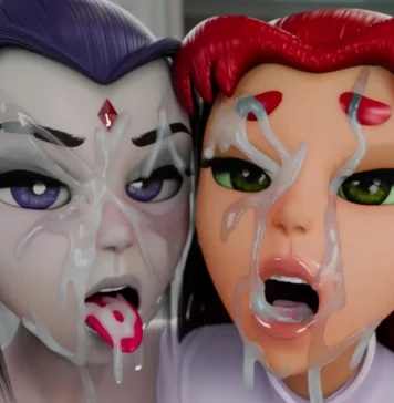 Entre filles titans Entre filles titans - Hentai Raven x Starfire