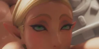 Devoir de princesse elfe Zelda Hentai x Bokoblin