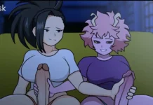 Qui a la plus grosse? Momo Yaoyorozu Hentai Mina Ashido