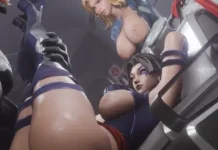 Pas assez pour elle Psylocke x Venom Hentai
