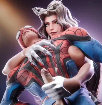 Spiderman? lol, c’est mon soumis Black Cat Femdom Hentai