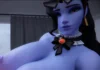Douée de ses mains Widowmaker Hentai branlette