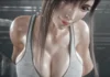 Un « exercice » un peu plus doux Tifa x Cloud Hentai à la salle par Miwo3x