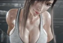 Un « exercice » un peu plus doux Tifa x Cloud Hentai à la salle par Miwo3x