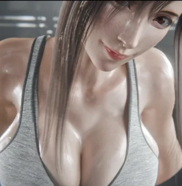 Un « exercice » un peu plus doux Tifa x Cloud Hentai à la salle par Miwo3x