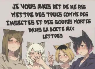 Je vous avais dit de ne plus mettre d’insectes et de souris mortes dans la boîte aux lettres!! (de Shimimaru Seisakusho) Hentai Yuubinuke ni Nezumi dano Mushi dano Shigai Ireru no Yamerottsutten daro