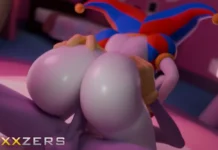 Pomni va bien se faire Jaxxzer! Jax x Pomni Hentai par Esrohtuts15
