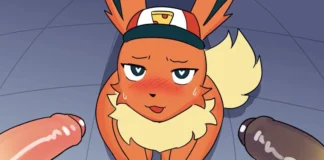 Il partait juste livrer une pizza Puroli x Voltali x Phyllali femboy hentai par Akibun