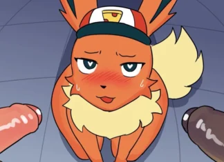 Il partait juste livrer une pizza Puroli x Voltali x Phyllali femboy hentai par Akibun